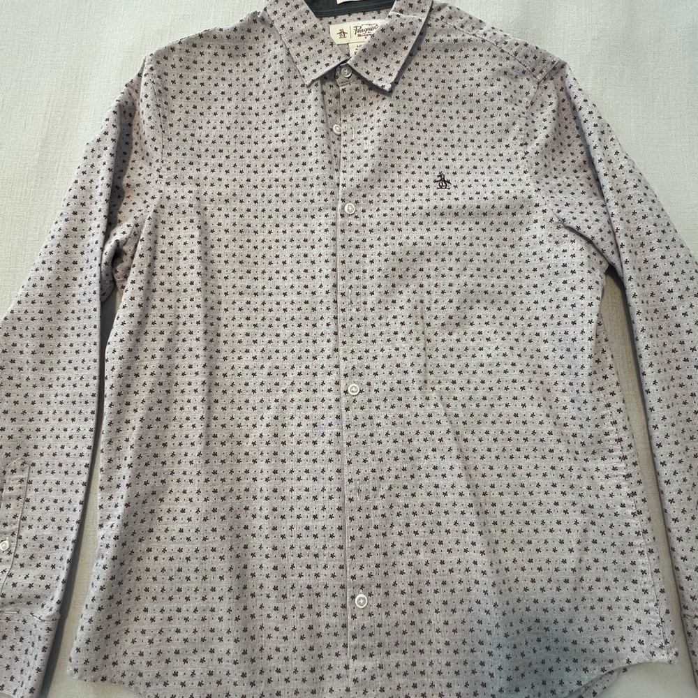 Penguin Red and White Patterned Shirt